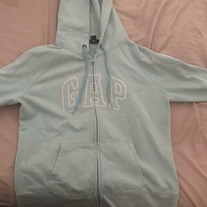 Gap size large light blue zip up